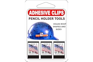 Nifty Clips Adhesive Pencil Clip for hardhats clipboards tablesaws toolbox powertools or anywhere you need a writting device! 3 PACK FLAG DECAL * PROUDLY MADE IN THE USA*
