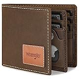 Wrangler Men's Wallet with AirTag Holder, Genuine