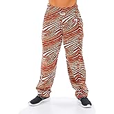 Zubaz NFL Mens Zebra Pant Left Hip Logo Track Pant