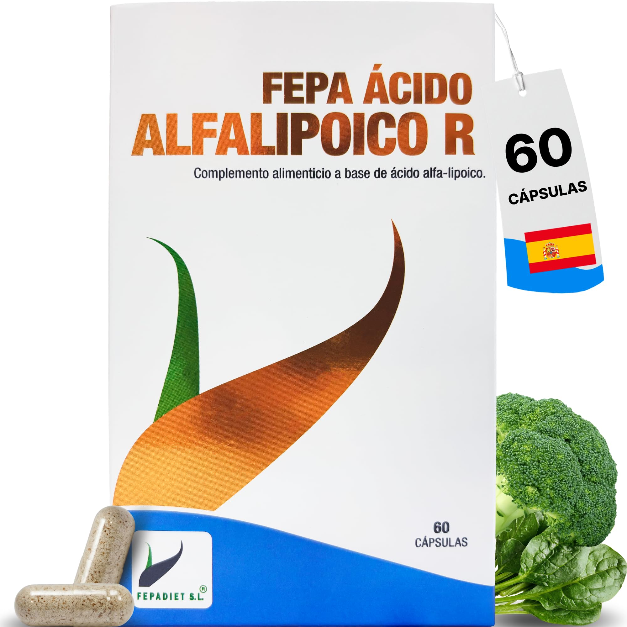 FEPA ALPHALIPOIC Acid R-ala 60cap, Black, Standard