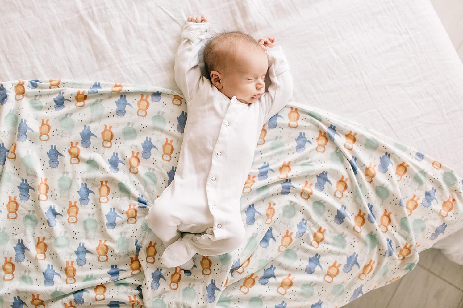 print on demand baby swaddle