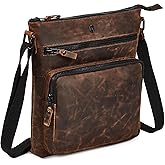 Crossbody Bags for Women Real Leather Purse Handmade Vintage Crossover Shoulder Pocketbook | Handmade, Vintage, Crossover