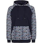 BOCOMAL FR Hoodies Camouflag Paisley Lightweight Pullover 7.5oz Cottoon Flame Resistant men's Hooded Sweatshirts NON FLEECE