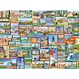 White Mountain Puzzles USA Map Jigsaw Puzzle - 1000 Piece Educational Puzzle, 24x30 Inches, Made In USA