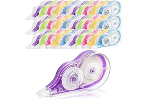 Nicunom 36 Pack Correction Tapes, Easy to Use Applicator for Instant Corrections, Correction Tape Eraser for School Office Su