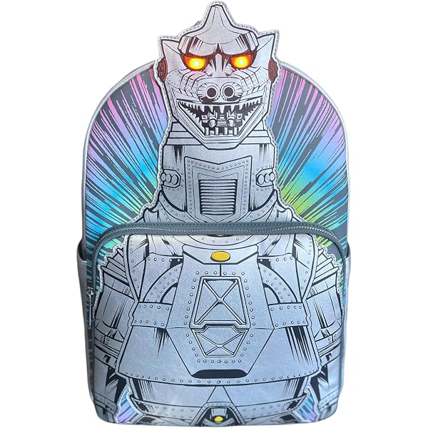 Godzilla Mini Plush Backpack for Men Women Grey 14 Inch Carry-All Style Amazon.com: Concept One Godzilla Mini Backpack, Plush Small  main image 3