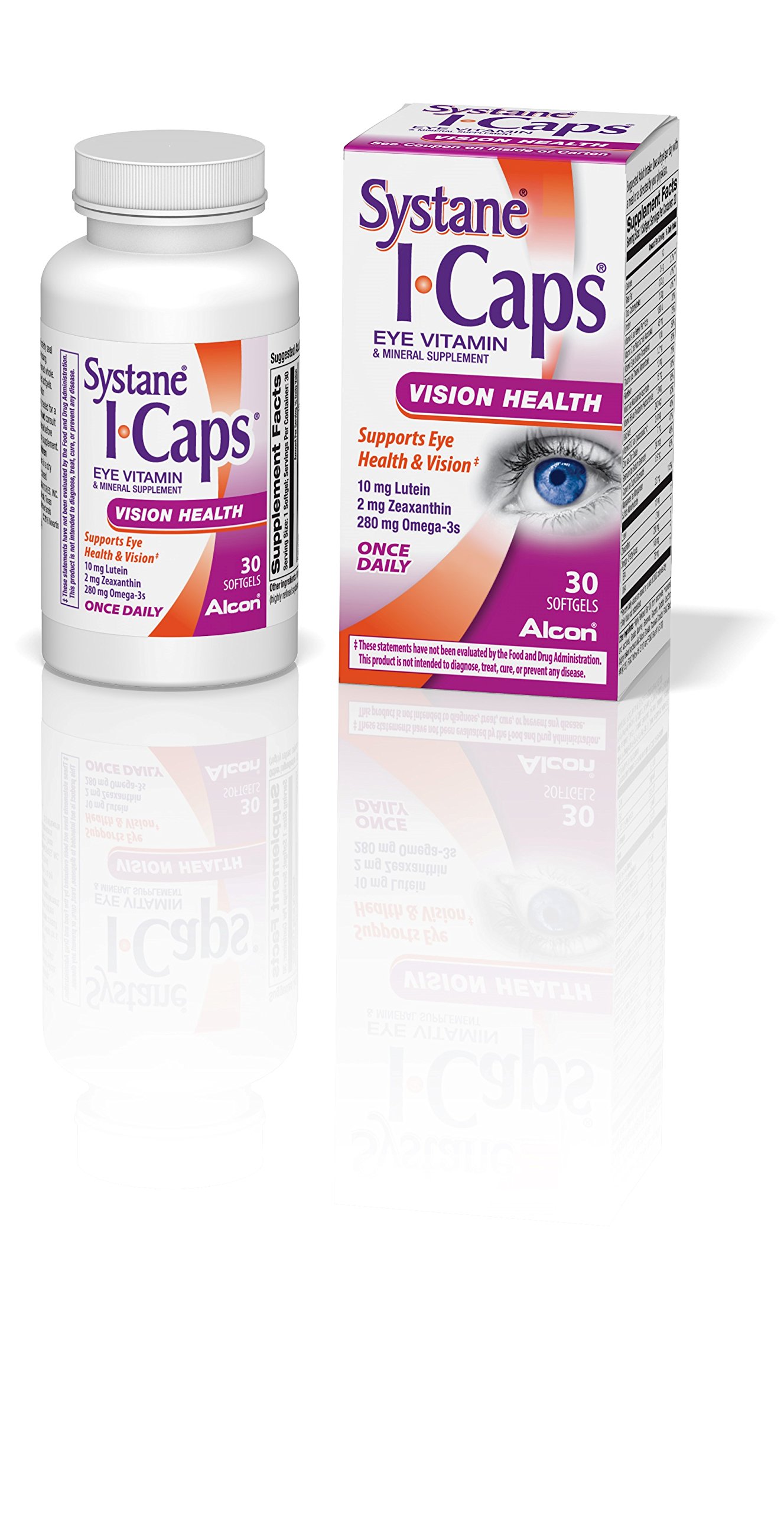 ICaps Eye Vitamin & Mineral Supplement, Lutein & Omega3