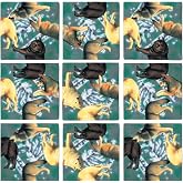 B. Dazzle -Wolves-9 Piece Scramble Square Puzzle - Challenging Brain Teaser for Children &amp; Adults-Boosts Cognition and Problem Solving
