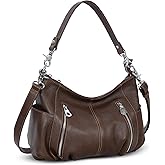 HESHE Genuine Leather Purses for Women Shoulder Hobo Bag Crossbody Satchel Handbags Designer Ladies Totes Purse