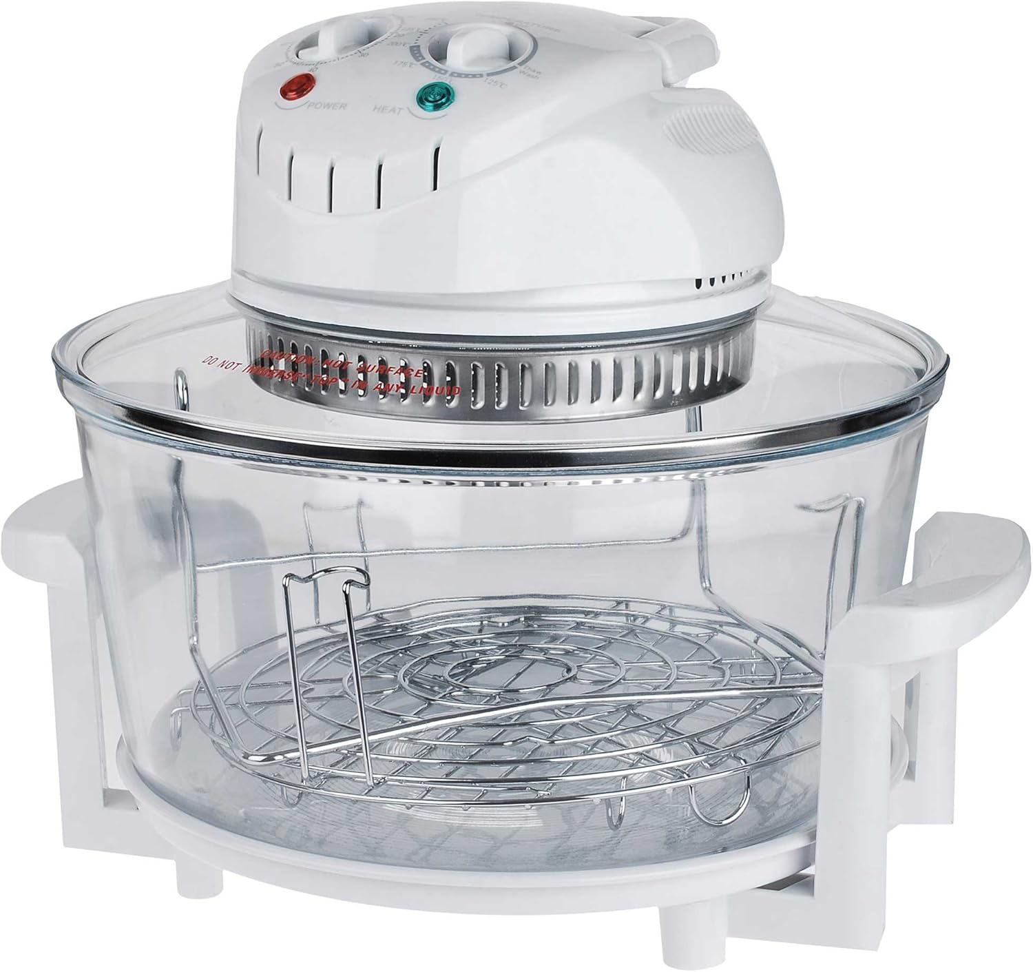Team 12 Litre Halogen Oven 1300W with 5 Litre Extender Ring and
