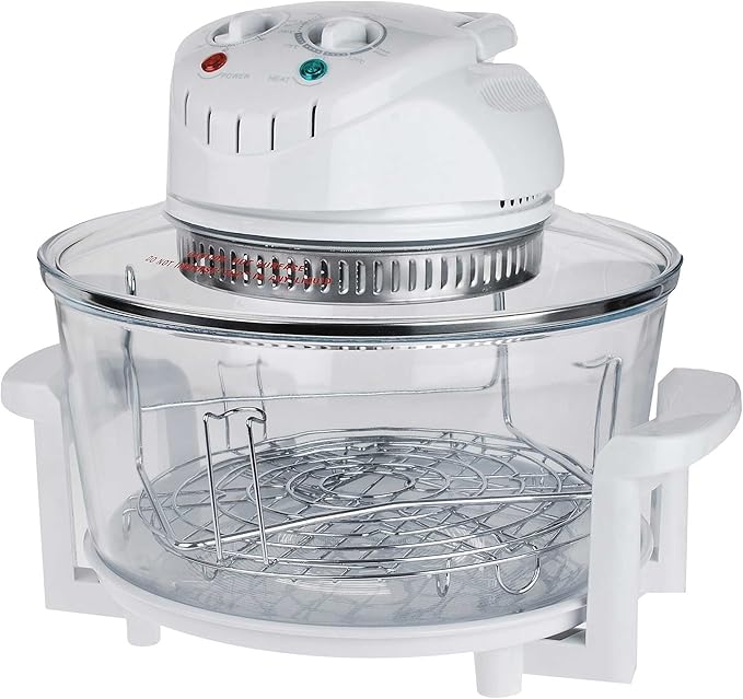 Team 12 Litre Halogen Oven 1300W with 5 Litre Extender Ring and