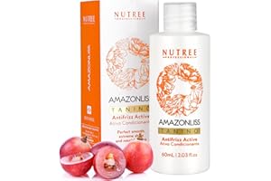 Amazonliss Tanino Keratin Hair Smoothing Treatment – 2.03 fl.oz | Brazilian Taninoplastia Anti-Frizz Formula with Tamarind & Shea Butter | Formaldehyde-Free Deep Conditioning & Shine