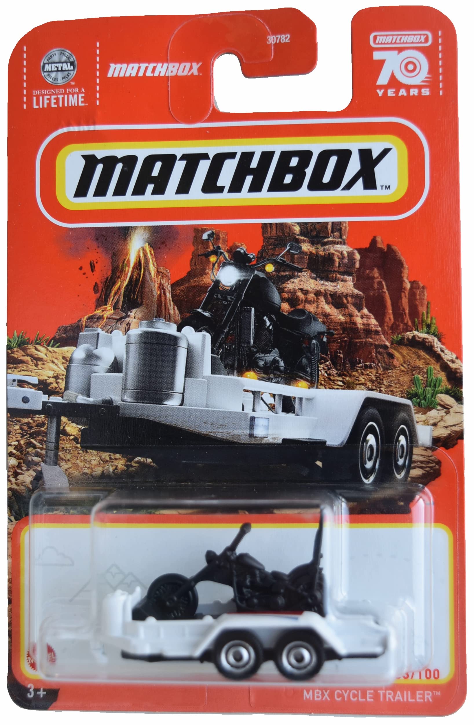 Matchbox MBX Motorcycle Trailer, 1:63 Scale, 3+, Unisex, Children