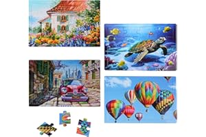 WSFSLJWDW 4 Pack 16 Large Piece Puzzles Dementia Alzheimer's Products and Activities - Memory Game for Patients in Nursing Home - Easy Puzzle for Adults for Seniors or Elderly Alzheimer's Patients (4pcs)