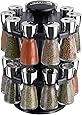 Cole & Mason Herb and Spice Rack with Spices - Revolving Countertop Carousel Set Includes 20 ...