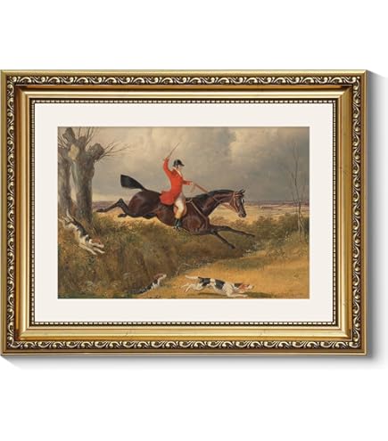 Amazon.com: ArtExpert Fox Hunting Scene by J.N. Sartorius - 24x16
