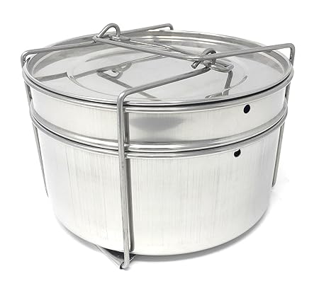 PREMIUM Cooker Separator Set Suitable for 5Litres, Outer Lid Cooker - Stainless Steel