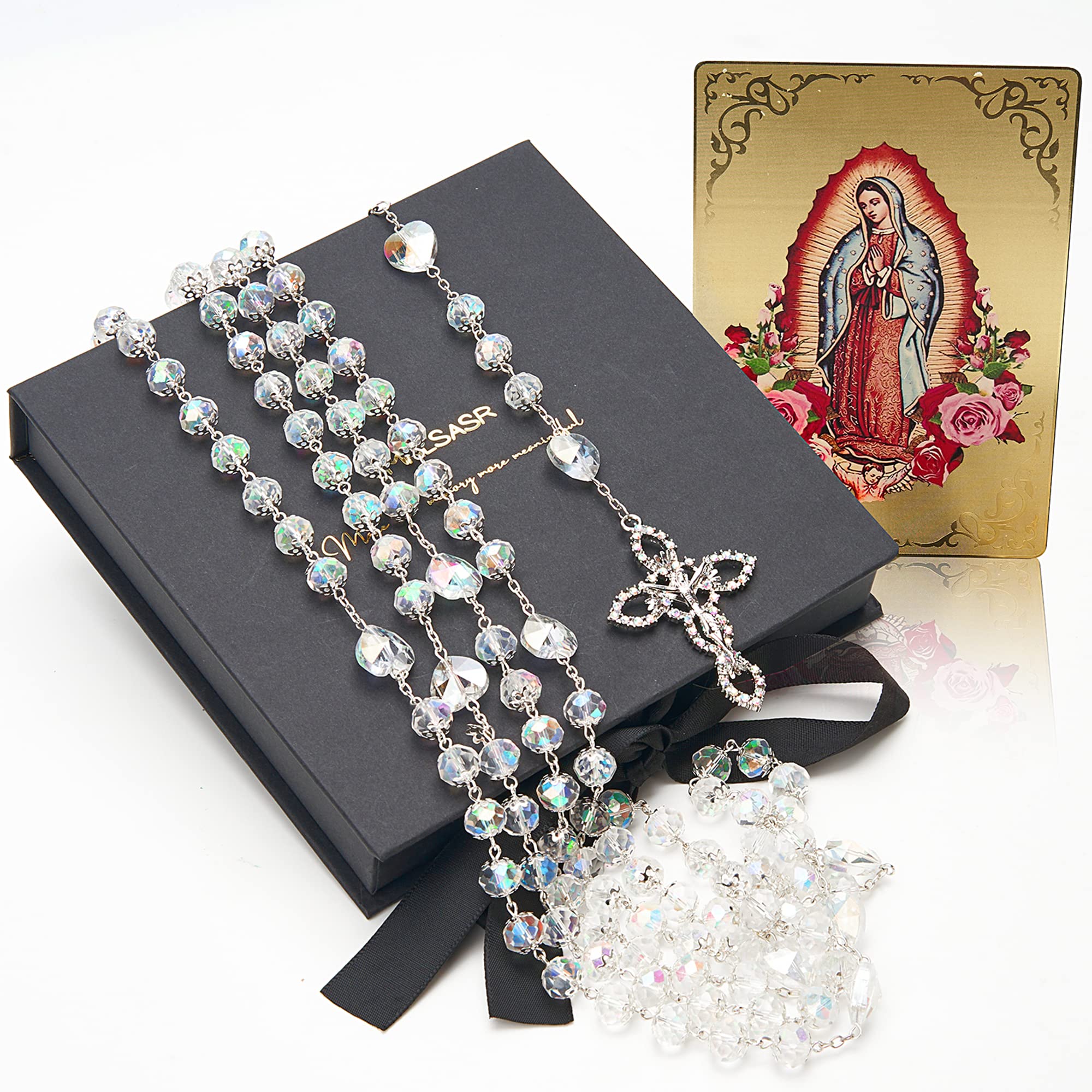 Photo 1 of Lazo Para Boda - Wedding Lasso, Crystal Arras Para Boda Catolica with Jesus Christ, Lazos Para Bodas De Iglesia Para Novios, Lasso for Wedding Ceremony, Wedding Lasso Catholic Set, Wedding Rosary Lazo