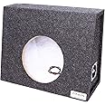 Atrend Bbox Single Sealed 10 Inch Subwoofer Enclosure - Pro Series Single Sealed Car Subwoofer Boxes & Enclosures - Premium Subwoofer Box Improves Audio Quality, Sound & Bass - Nickel Finish Terminals