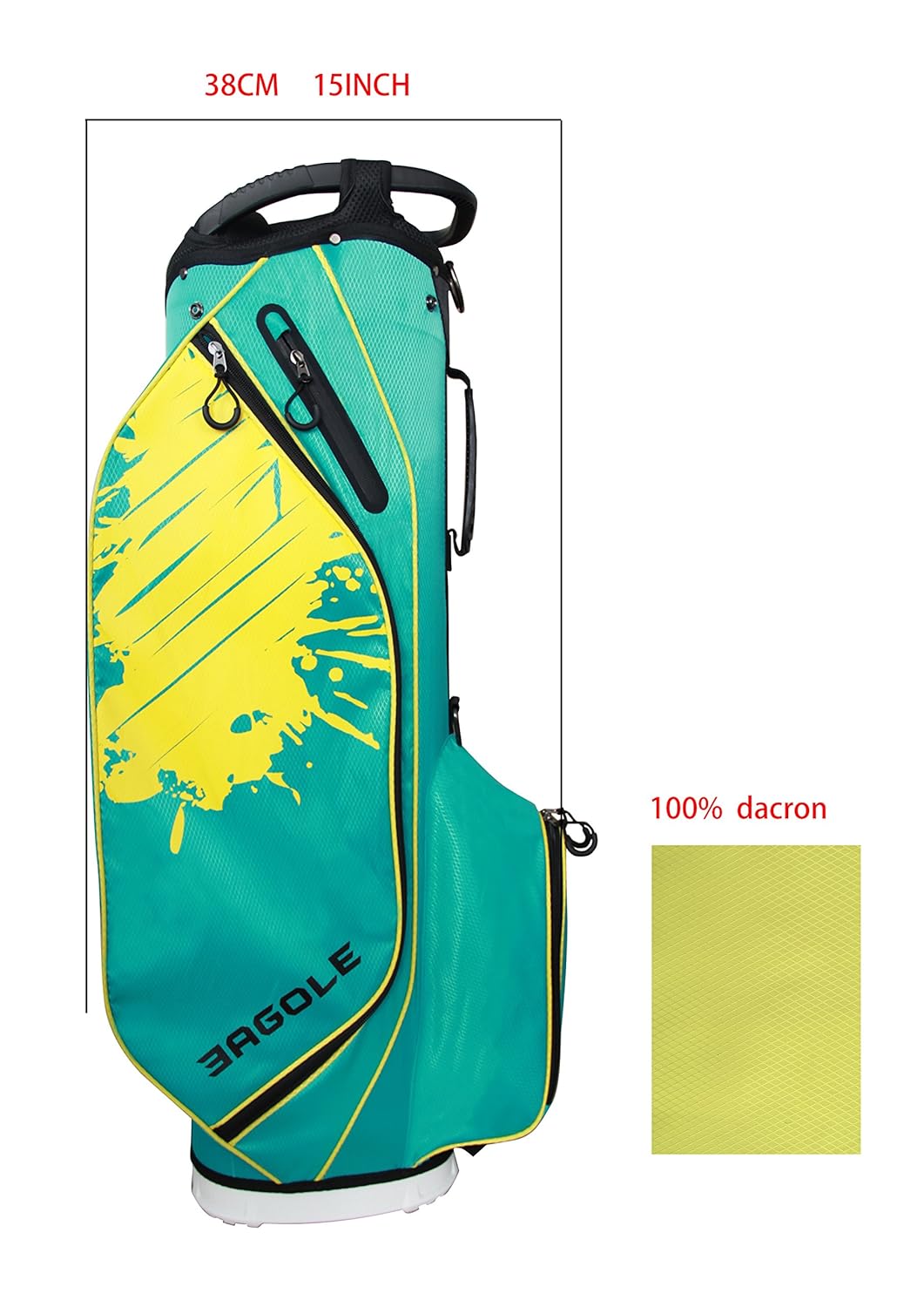 人気絶頂 Eagoleスーパーライトegゴルフカートバッグ B077hs7ddw グリーン Cleanusapower Com