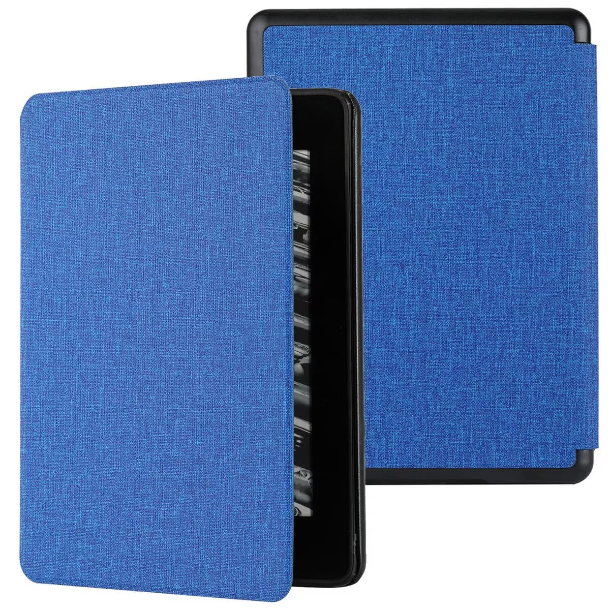 MOKASE Case Compatible with 6" Kindle Paperwhite (Fits 2012,2013,2015,2016 Version), Model NO: EY21 / DP75SDI, Slim Hard Case Protective Case Cover with Smart Wake/Sleep Funtion, Cloth Blue