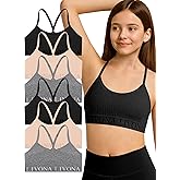 4Leezy Seamless Bralette Set - Soft Training Bras & Sports Bras for Teens, Comfortable Wire-Free Bras for Girls