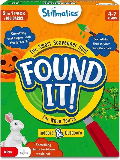 Skillmatics Found It Indoor & Outdoor Scavenger Hunt Card Game