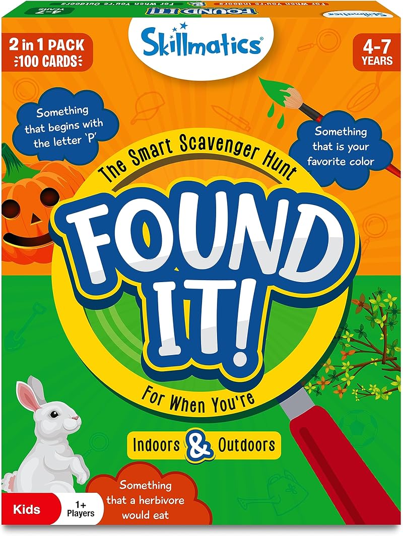 Skillmatics Found It Indoor & Outdoor Scavenger Hunt Card Game