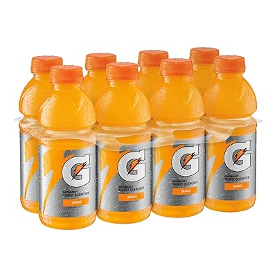 Gatorade Thirst Quencher, Orange, 20 Ounce (Pack of 8)