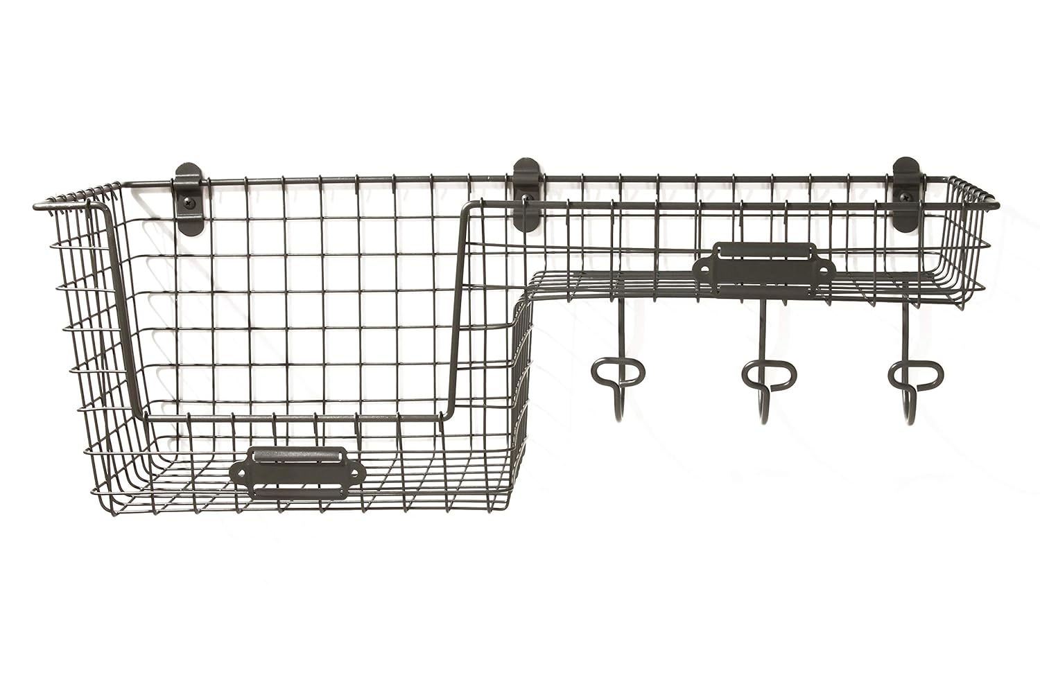 Spectrum Diversified Vintage Entryway Station, Large, Industrial Gray