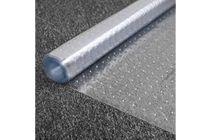 YADI Plastic Carpet Runner 27in x 6ft Clear Floor Runner for Carpet Protection with Spikes Non-Slip & Stain-Resistant Rug Protector for Carpeted Hallway or Entrance or Other Foot Traffic Areas