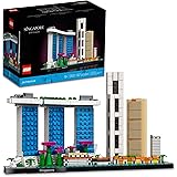Lego Architecture Singapore 21057 Building Set - Skyline Collection, Architecture Construction Model for Home and Office Déco