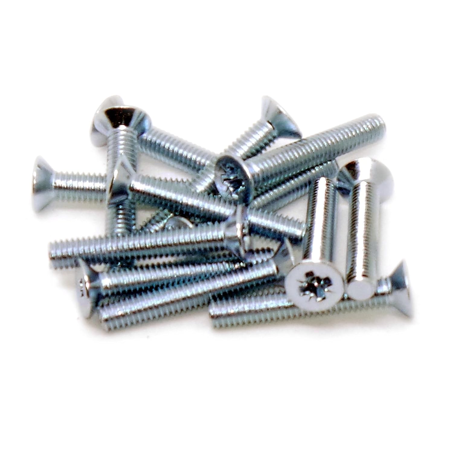 4 mm x 30 mm M4 acero Pack de 20 tornillo de cabeza avellanada tornillo