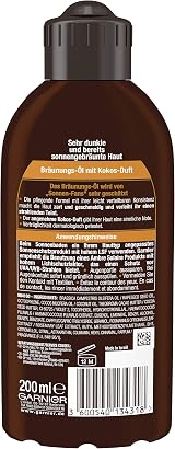 Garnier Ambre Solaire Tanning Oil for Face & Body 200 ml Coconut Fragrance view 2