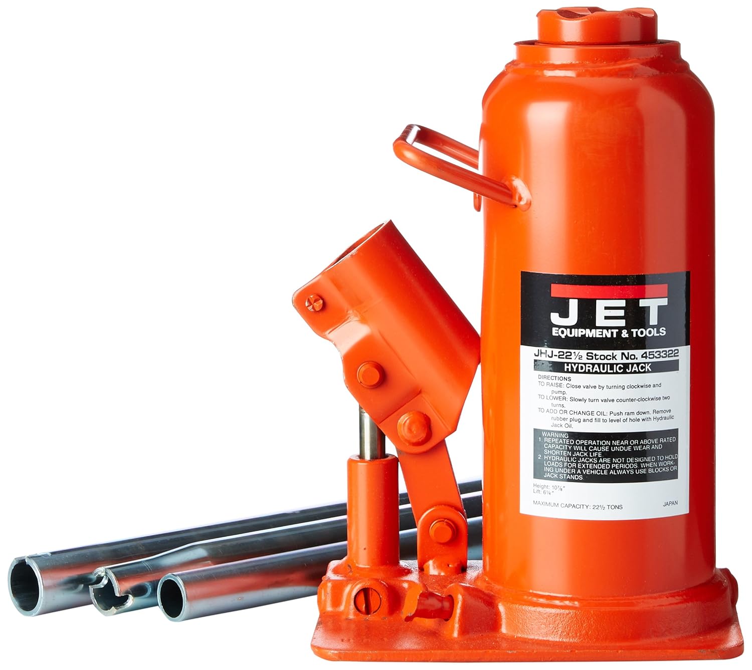 ACDelco 34126 6 Ton Capacity Hydraulic Bottle Jack Bottle Jacks Pulling