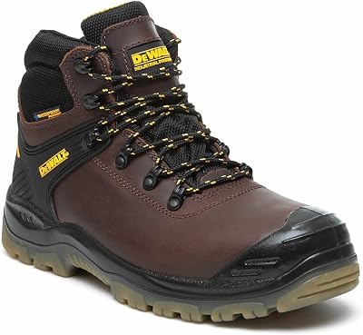 DeWalt Men’s Newark Safety Boots Brown 9 UK 43 EU Steel Toe S3 WR SRA