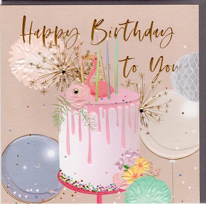 Belly Button Designs High Quality Birthday Greetings Card, Ideal for Money Gift or Voucher