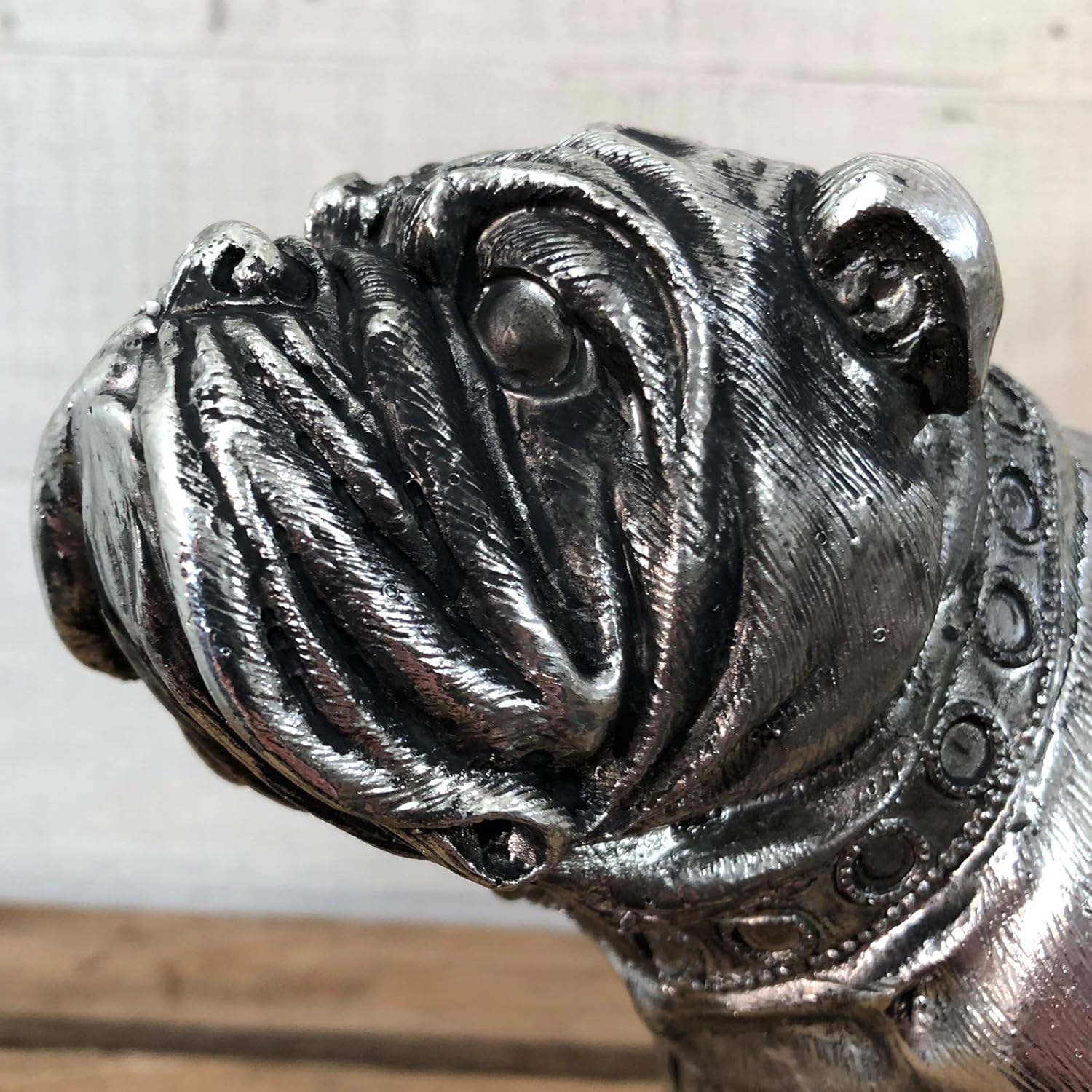 Darthome Vintage Silver British Bulldog Home Ornament Sculpture Figurine Statue Gift 27cm, Multicolor - Image 4