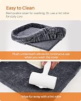 Feandrea Cat Scratching Post with Plush Perch 40x30 cm, 71 cm Tall view 5