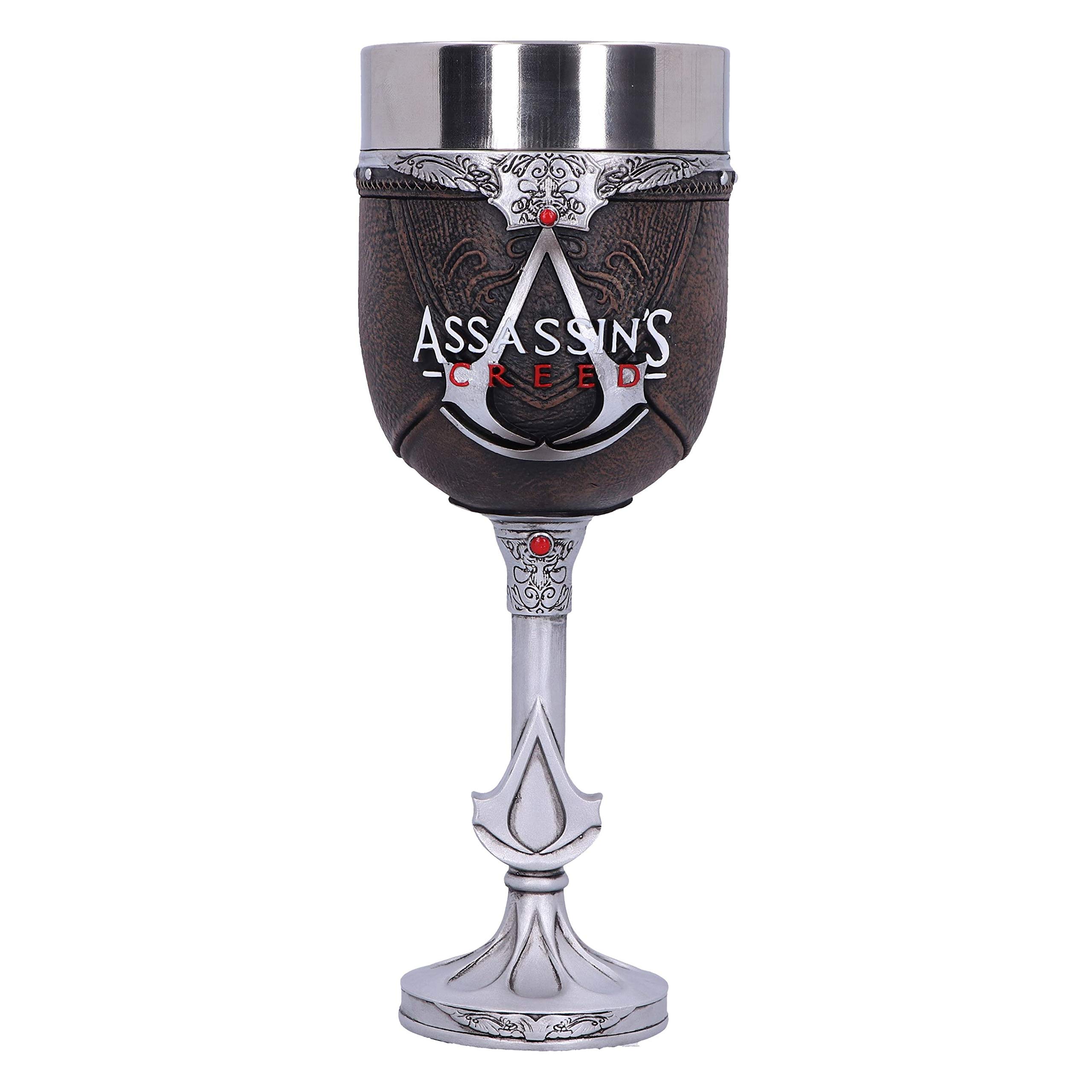 Nemesis Now Officially Licensed Assassins Creed Brown Hidden Blade Game Goblet, 20.5cm