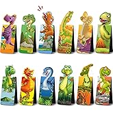 Sepamoon 12 Pcs Magnetic Bookmarks Bulk Magnetic Page Clips Cute Magnet Page for Valentines Markers Funny Animal Bookmarks Book Lovers Gifts for Reading Party Favor Students Teachers (Dinosaur Style)
