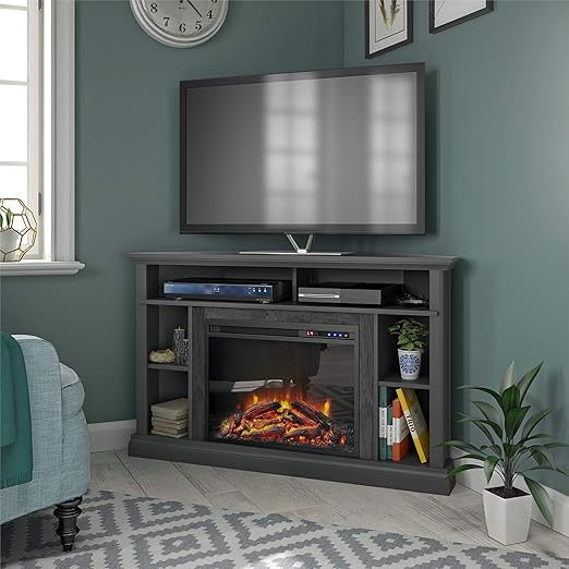 Amazon Com Ameriwood Home Overland Electric Corner 50 Graphite