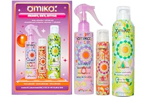 amika ready, set, style: prep, volumize + refresh set