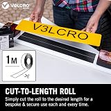 VELCRO Brand Heavy Duty Self Adhesive Tape 50mm x 1m Black view 7