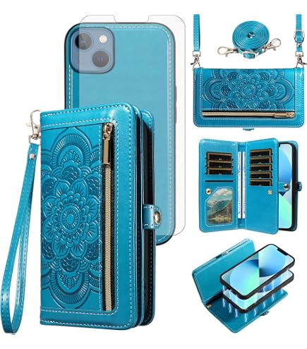 ZCDAYE Custodia per iPhone 13 Pro Max con scomparti per carte di credito, in pelle di alta qualità, pratica custodia a portafoglio per iPhone 13 Pro Max (6,7 pollici), oro rosa