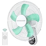 VAGKRI Wall Mount Fan, 16 Inch Fan with 5 Blades, 5