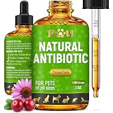 Herbal Pet Antibiotics for Rabbits, Reptiles, Turtles, Guinea Pigs, Fish &ndash; Chicken Antibiotics in Liquid for All Birds (Duck, Turkey, Goose) &ndash; For UTIs, Allergies, Runny Nose &amp; Digestion &ndash; 2-oz Bottle