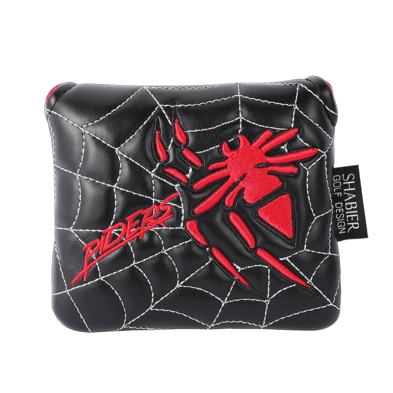 Golf Large Mallet Headcover for Taylormade MySpider X Putter, MySpider Tour Putter (Black Spider)