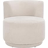 SAFAVIEH Home Collection Rhyt Beige Linen Accent Chair (Fully Assembled)