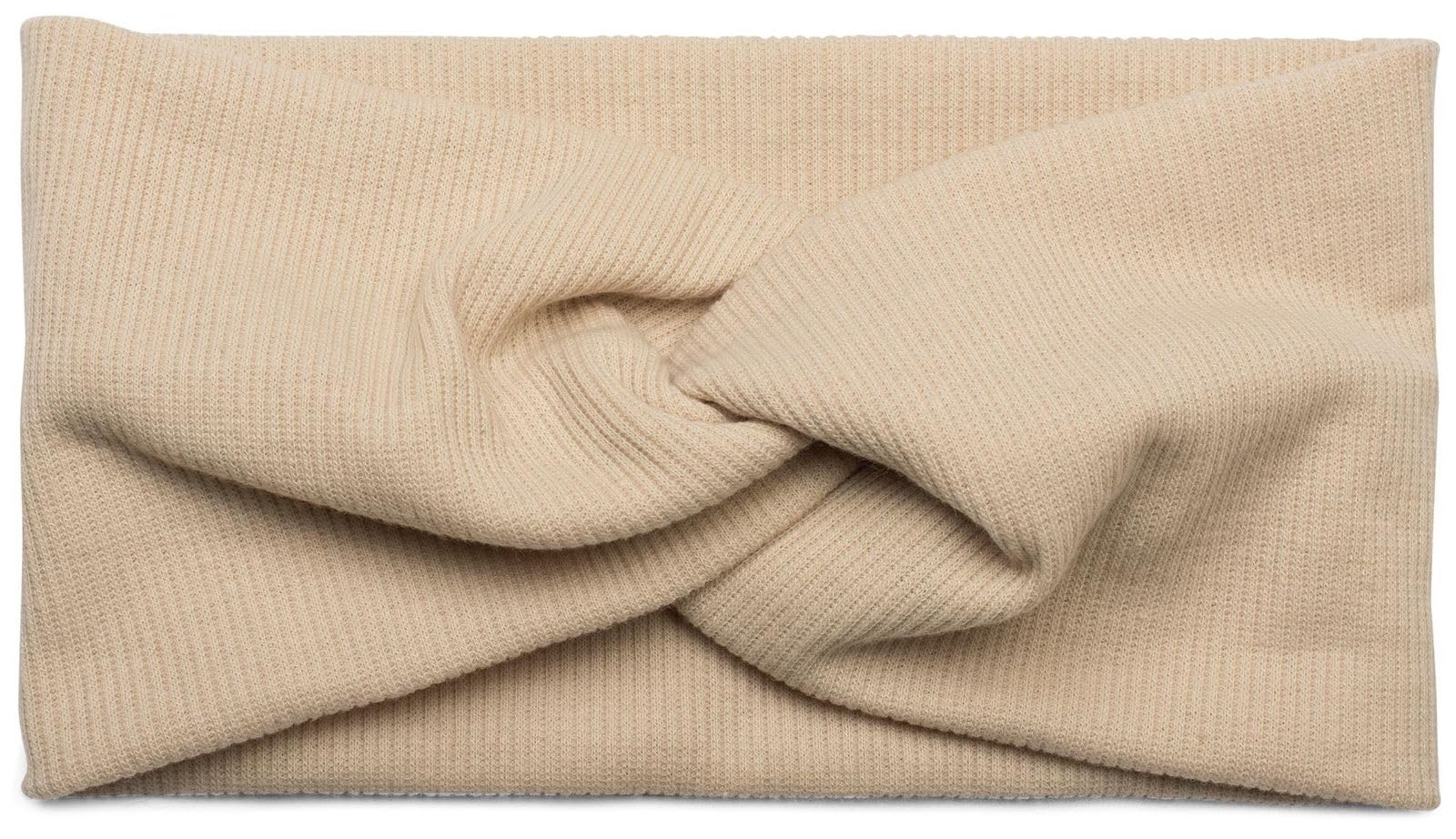 styleBREAKER hairband in a fine rib look with bow, headband, ladies, 04026009, Colour:Beige